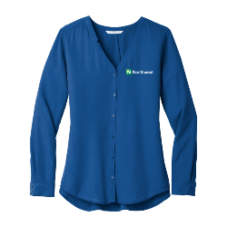 Women's Long Sleeve Button-Front Blouse / Thumbnail