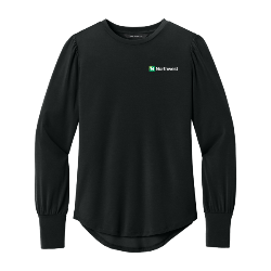 Women’s Stretch Jersey Long Sleeve Blouson Top Thumbnail