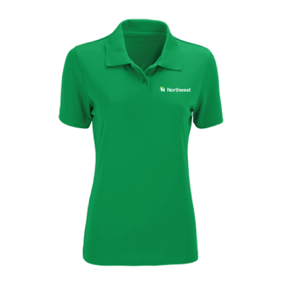 Ladies Vansport Omega Solid Mesh Tech Polo