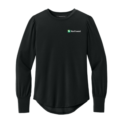 Women’s Stretch Jersey Long Sleeve Blouson Top