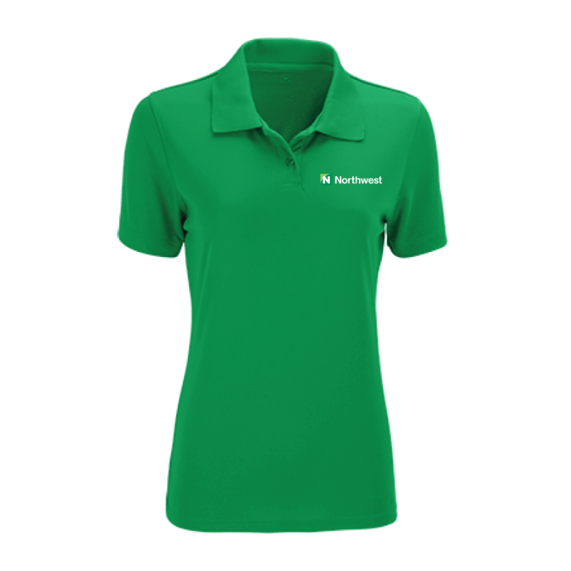 Ladies Vansport Omega Solid Mesh Tech Polo