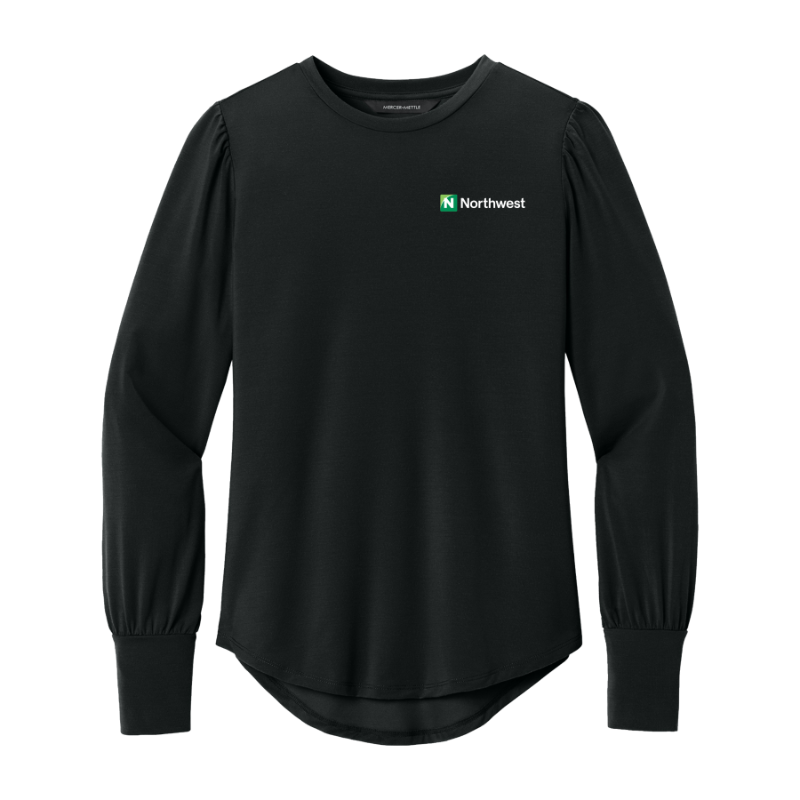 Women’s Stretch Jersey Long Sleeve Blouson Top
